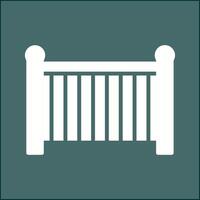 Baby Cot Vector Icon