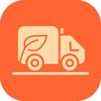 Eco friendly Truck Vector Icon