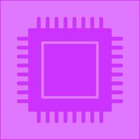 icono de vector de cpu