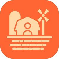 Farm House Vector Icon