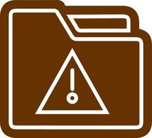 Alert Folder Vector Icon