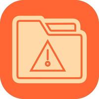 Alert Folder Vector Icon