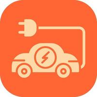 Electric Car Vector Icon