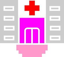 icono de vector de hospital