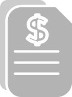 Dollar Document Vector Icon