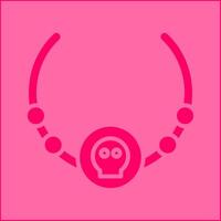 icono de vector de collar pirata