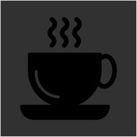 icono de vector de taza de café