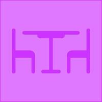 Lunch Table Vector Icon