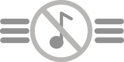 Music Disabled Vector Icon