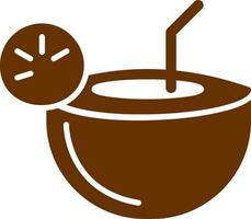 Coconut Drink Vector Icon