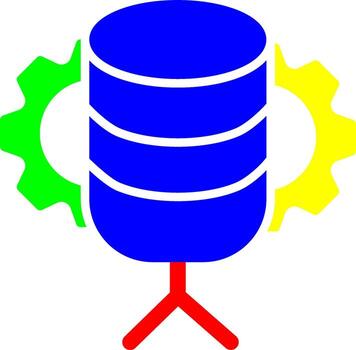 base de datos administración vector icono