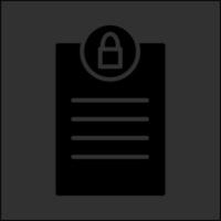 Privacy Page Vector Icon