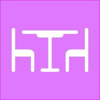 Lunch Table Vector Icon