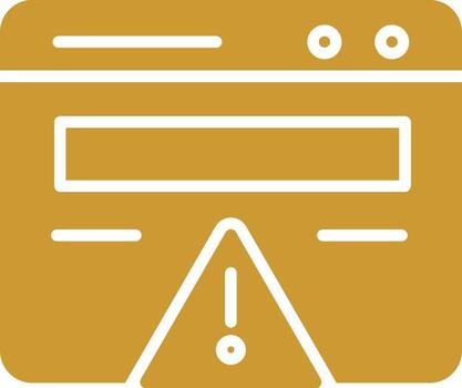 Web Error Vector Icon