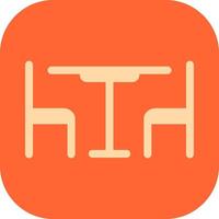 Lunch Table Vector Icon