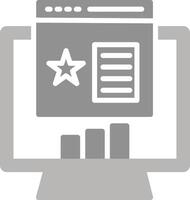 Rank Website Vector Icon