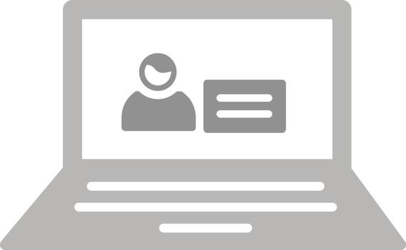 icono de vector de estudio en línea