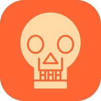 Skull X ray Vector Icon