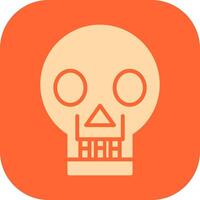 Skull X ray Vector Icon