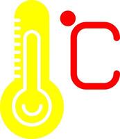 icono de vector de temperatura