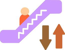 icono de vector de escalera mecánica