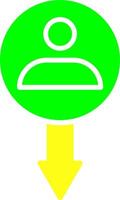 User Down Vector Icon