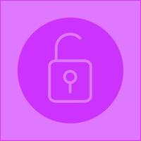 Open Lock II Vector Icon