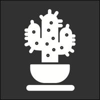 icono de vector de cactus