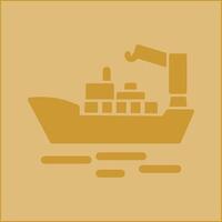 Cargo Ship II Vector Icon