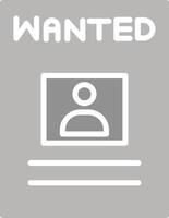 Wanted Poster Vector Icon