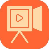 icono de vector de grabación de video