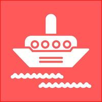 Steamship Vector Icon