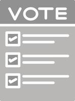 Ballot Paper Vector Icon