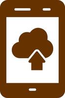 Cloud with Upward Arrow Vector Icon