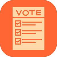 Ballot Paper Vector Icon