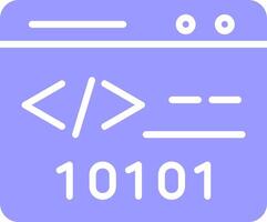 Binary Website Vector Icon