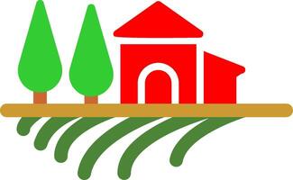 Farm House Vector Icon