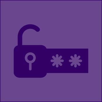 contraseña bloquear yo vector icono