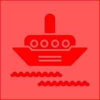 Steamship Vector Icon