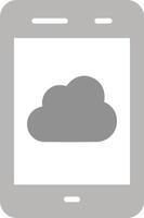 icono de vector de nube