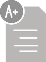 Graded Paper Vector Icon