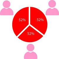 icono de vector de estadísticas de candidatos