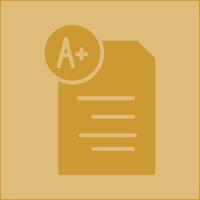 Graded Paper Vector Icon