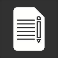 editar documento vector icono