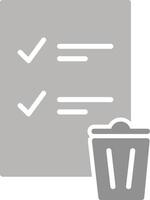 Trash List Vector Icon