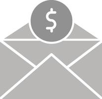 Mail Coin Vector Icon