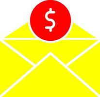 Mail Coin Vector Icon