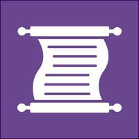 Scroll of Paper Vector Icon