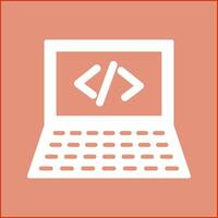 Writing Laptop Vector Icon