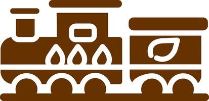 ecología tren vector icono